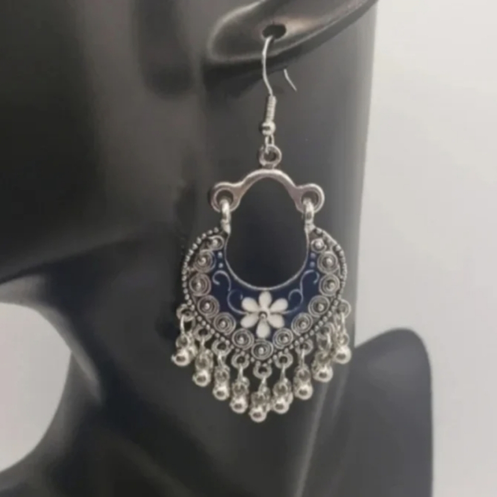 Blue Dangle Earrings